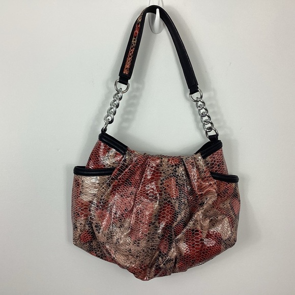 Vera Wang Simply Vera Alicia Rose Python Handbag - Picture 5 of 9